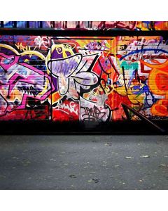 Doodle Painted Wall Computer Printed Photography Backdrop HY-CM-2156