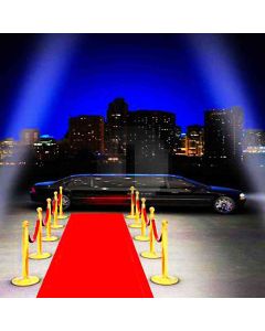 Limo And Red Carpet Computer Printed Photography Backdrop HY-CM-2180
