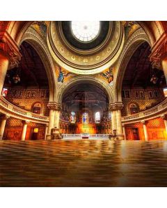 Big Church Hall Computer Printed Photography Backdrop HY-CM-2653