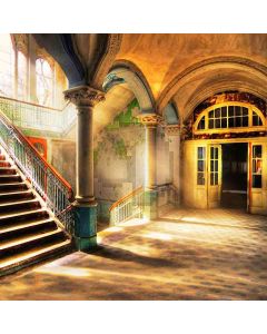 Sunshine In Old Abandoned Building Computer Printed Photography Backdrop HY-CM-3204