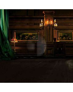 Candles In Dark Room Computer Printed Photography Backdrop HY-CM-3226