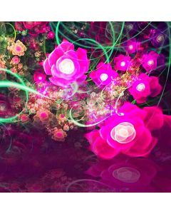 Virtual Looking Flowers Computer Printed Photography Backdrop HY-CM-3229