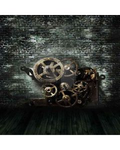 Gear Wheels Computer Printed Photography Backdrop HY-CM-3368