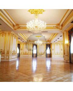 Fancy Hall With Chandelier Computer Printed Photography Backdrop HY-CM-3477
