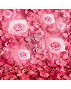 Pink Flowers Computer Printed Photography Backdrop HY-CM-3480