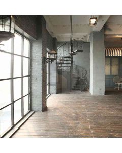 Stair In Empty Room Computer Printed Photography Backdrop HY-CM-3535