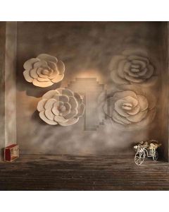 Flowers On Wall Computer Printed Photography Backdrop HY-CM-3536