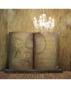 Open Book Computer Printed Photography Backdrop HY-CM-4058