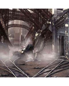 Train Out Of The Track Computer Printed Photography Backdrop HY-CM-4524