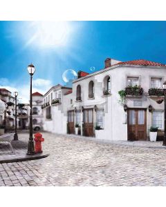 Quiet Town Computer Printed Photography Backdrop HY-CM-4573