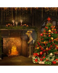 Nice Christmas Tree Computer Printed Photography Backdrop L-819