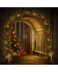 Fantastic Xmas Tree Computer Printed Photography Backdrop L-820