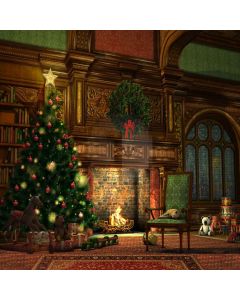 Shiny Christmas Tree Computer Printed Photography Backdrop L-852
