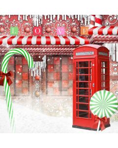Phone Booth Computer Printed Photography Backdrop L-894