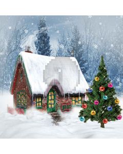 Christmas Tree Computer Printed Photography Backdrop L-895