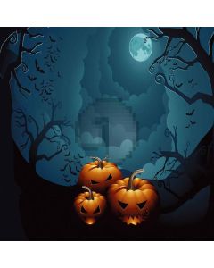 Spooky Pumpkin Computer Printed Photography Backdrop LMG-030