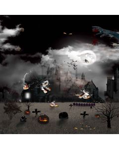 Scary Castle Computer Printed Photography Backdrop LMG-152
