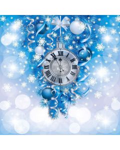Christmas Clock Computer Printed Photography Backdrop LMG-157