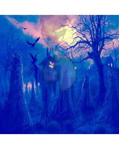 Scary Scarecrow Computer Printed Photography Backdrop LMG-160