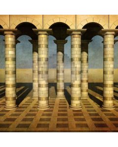 Palace With Pillars Computer Printed Photography Backdrop LMG-177