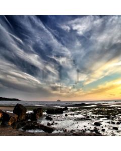 Seaside Sunrise Computer Printed Photography Backdrop LMG-179