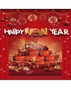 New Year Presents Computer Printed Photography Backdrop LMG-202