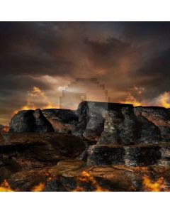 Stone On Fire Computer Printed Photography Backdrop LMG-243
