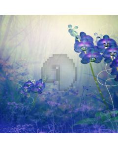 Cute Orchid Computer Printed Photography Backdrop LMG-247