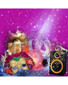 Chrismas Costume Ball Computer Printed Photography Backdrop LMG-277