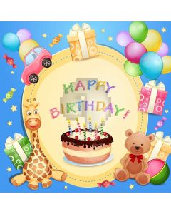Happy Birthday Computer Printed Photography Backdrop LMG-355