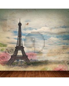 Eiffle Tower Computer Printed Photography Backdrop LMG-373