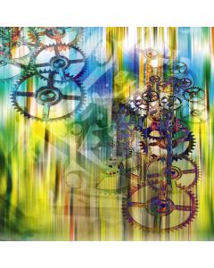 Wheel Gear Computer Printed Photography Backdrop LMG-402