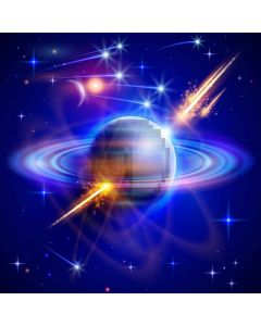 The Universe Computer Printed Photography Backdrop LMG-403