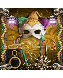 Shining Mask Computer Printed Photography Backdrop LMG-451