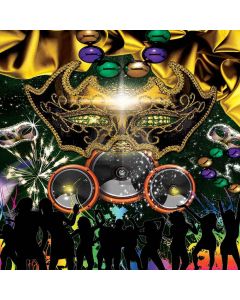 Shining Mask Decoration Computer Printed Photography Backdrop LMG-452
