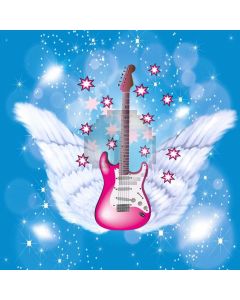 Violin Feather Star Sky Computer Printed Photography Backdrop LMG-690