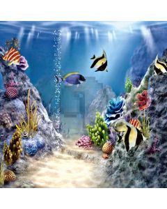 Seabed Fish Shell Sea Grass Computer Printed Photography Backdrop LMG-697