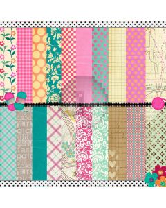 Flower Spot Stripe Computer Printed Photography Backdrop LMG-716