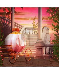 Stairs Bike Tree Flower Lantern Computer Printed Photography Backdrop LMG-718
