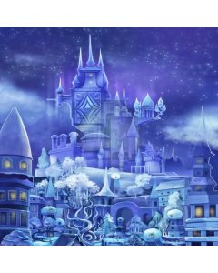 Castle Star Sky Purple Atmosphere Computer Printed Photography Backdrop LMG-728
