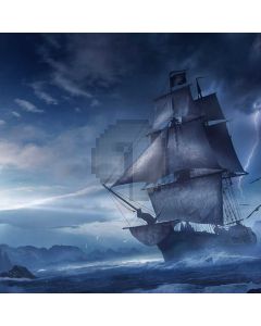 Sea Boat Darkness Computer Printed Photography Backdrop LMG-749