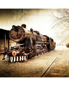 Train Tree Computer Printed Photography Backdrop LMG-778
