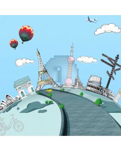 Sky Building Computer Printed Photography Backdrop LMG-793