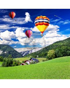 Ballon Grass Computer Printed Photography Backdrop LMG-800