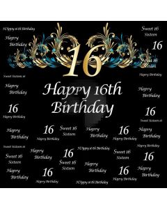 Birthday Flower Computer Printed Photography Backdrop LMG-802