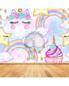 Star Rainbow Computer Printed Photography Backdrop LMG-812