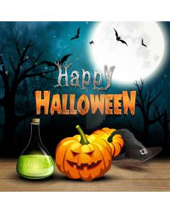 Pumpkin Lamp Halloween Computer Printed Photography Backdrop LMG-838