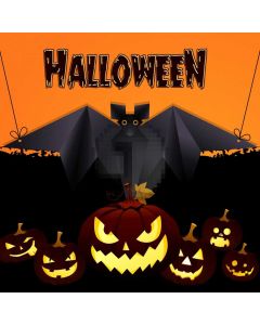 Halloween Pumpkin Lamp Computer Printed Photography Backdrop LMG-841