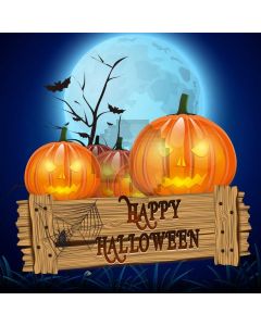 Halloween Pumpkin Lamp Moon Computer Printed Photography Backdrop LMG-849