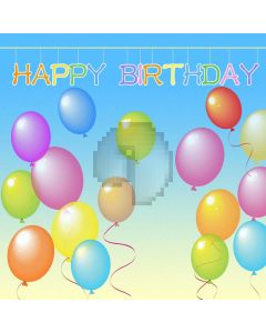 Birthday Ballon Computer Printed Photography Backdrop LMG-869